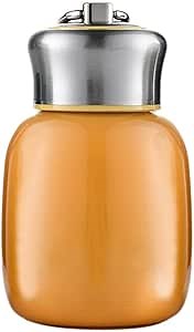 Mini 7 oz Stainless Steel Water Bottle, Small Vacuum Insulated Bottle Leak Proof Sport Tumbler Cup Hot and Cold Water Bottle for Women Girls Kids Gift Milk Tea Lunch (Orange)