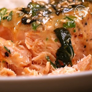 Creamy Garlic Butter Tuscan Salmon Recipe | Amazing Chef