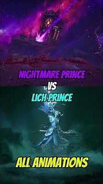 Nightmare Prince vs Lich Prince - All Animations! (Clash Of Clans)