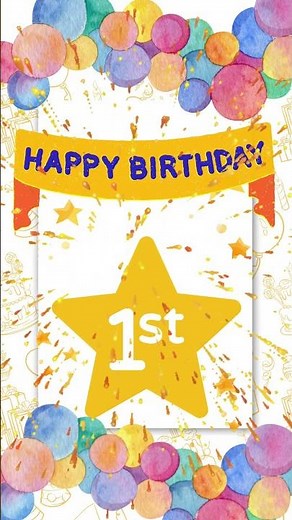 Happy 1st Birthday Song | Cute Birthday Song for One Year Old | Happy Birthday Little One