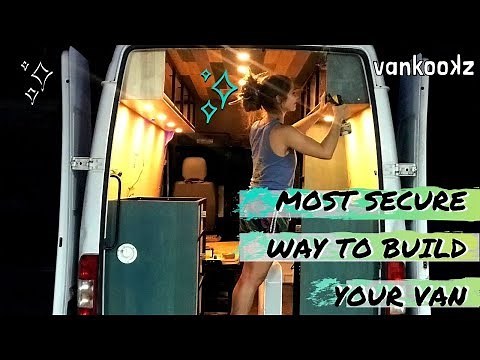 How to Install Cabinets to a Van Wall - DIY Lightweight Custom Metal Upper Cabinets for a Sprinter.
