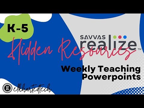 Savvas Realize myView: Weekly Teaching Powerpoints