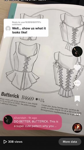 Replying to @user1638161601711 Heres a handful of bodices ive made with Butterick 4669 - its honestly my go-to pattern for “basic Renaissance-y bodice”. Its super simple, easy to fit, a d easy to modify. I used it recently for my production of “She Kills Dragons”, but i dont have pics of that show yet! #sewing #sewingtiktok #sewingforyoupage #butterick #butterickpattern #butterick4669 #renaissance #renaissancefaire #costume #shakespeare #sweetteashakes #shekillsmonsters #midsummernightsdream #wi