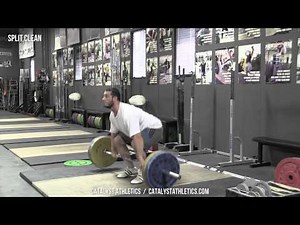 Split Clean - Olympic Weightlifting Exercise Library - Catalyst Athletics