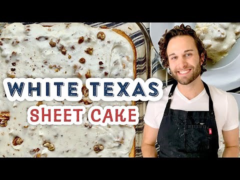 Easy-to-Make White Texas Sheet Cake | Buttermilk Frosting | Southern Living from Home