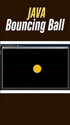 JAVA Bouncing Ball | #shorts