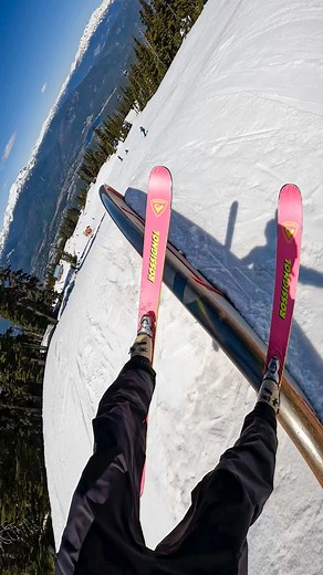 Warmup lap vibes @Whistler Blackcomb - #whistlerblackcomb #whistler #freeski #skiing #fyp