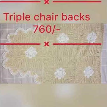 Hand crochet chair backs