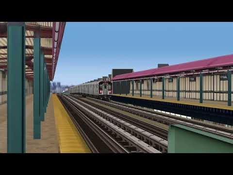 OpenBVE NYCT R188 (7) Train at 74th Street-Bway