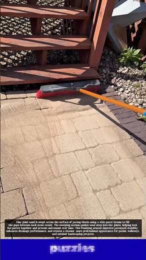 Satisfying Paver Sand Sweeping Technique for Perfect Locking!
