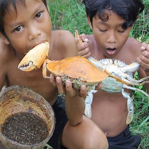 910K views · 1.4K reactions | Eating delicious - Cooking crab recip  --- Wilderness Survival Skill --- | Wilderness Survival Skill | Facebook