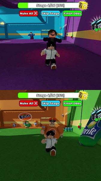 SUPERHERO VS VILLAIN PRISON RUN! VS FANTA VS SPRITE BARRY'S PRISON RUN! JUMPSCARE - Roblox