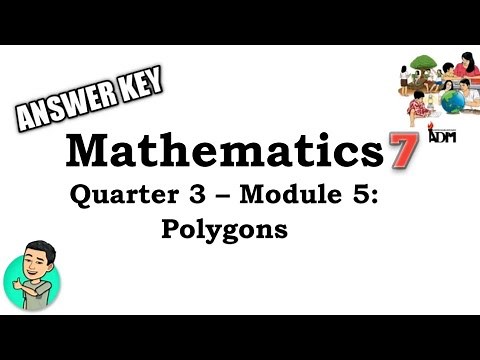Mathematics 7 Quarter 3 - Module 5 ANSWER KEY