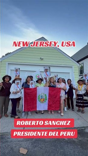 Peruvians in New Jersey recognize Roberto Sánchez as President of Peru
