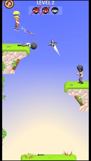 Kunai Master Ninja Assassin 🥷 ⚔️ Gameplay Video #shorts #games #gameplay #gaming