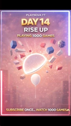 DAY 14 🔥 Playing 1000 Games | RISE UP Challenge 😱 #shorts #games #gaming #riseup