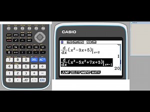 Differentiate a function using Casio fx cg 50 / 20