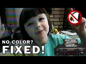 HOW TO FIX Black and White Glitchy Video quality VHS Capture video. Properly scan in COLOR!
