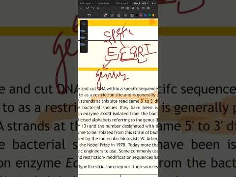 Biotechnology class 12 (045) CBSE ch 1 recombinant DNA technology part 1