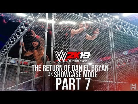 WWE 2K19 2K Showcase Mode Part 7 - Daniel Bryan & The Wyatt Family vs The Usos - Steel Cage Match
