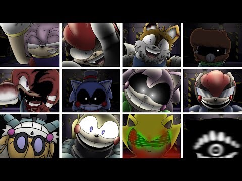 17' Five Nights at Sonic's Redacted - All Jumpscares & Cutscenes