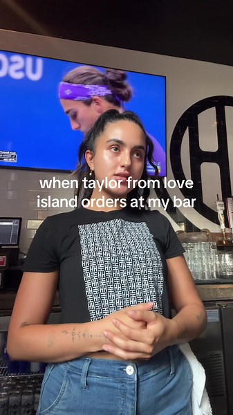 Taylor from Love Island Orders at My Bar