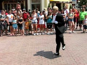 Mr. 6 dances with little kid