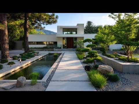 A Stunning Flat Facade Design for a Modern One Story Concrete House – A Must See Idea for Your Dream