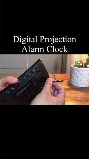 Projection Alarm Clock | Digital Clock with 180° Rotatable Projector