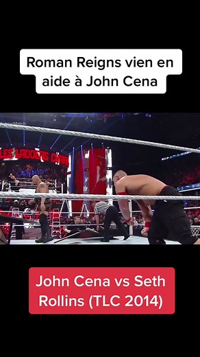 Roman Reigns Help John Cena #johncena #romanreigns #bigshow #sethrollins #wwe #tlc2014