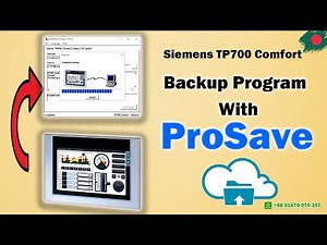 Siemens TP 700 Comfort HMI Program Download | Simatic ProSave backup to PC