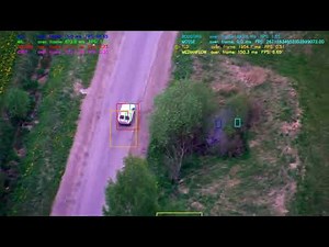 OpenCV 4.5.2 all tracking algorithms test. #4 from ##. UAV pursuing car