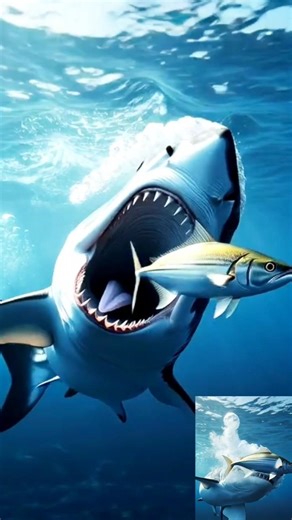 Shark Chasing A Fish But Can’t Catch It #shorts