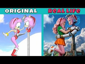 Amy Gets Knocked Out by Rusty Rose?! Part 2 | Sonic Original vs Real Life | Sonic Animation