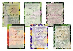 Customizable Floral Wedding Invitation Set DIGITAL PRINTING - Etsy