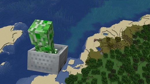 How to launch Minecraft mob into the air using minecart