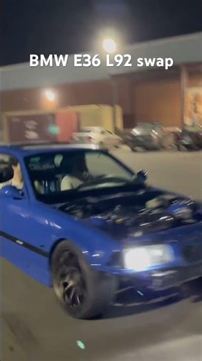 1997 BMW E36 drift with a built L92 from a Cadillac Escalade. First drive! #l92 #e36drift #e36 #ls3