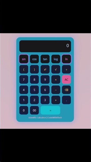 Scientific Calculator UI. #shorts #scientificcalculator #viralshorts #calculator