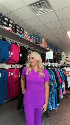 This new color will make you feel like a new person(;💜💜 #purple#style#scrubs#fyp