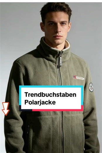 Trendbuchstaben Polarjacke#fit #lettering #passform #zipper #trend