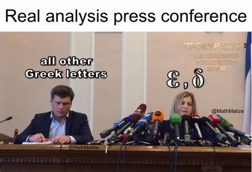 MathMatize | Real analysis press conference #math #mathmemes #stem #mathematics #mathematician | Instagram