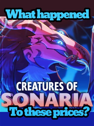 Happy New Year yall! Sorry for being gone for so long. I'm struggling with burnout and also lack of ideas for content. #cresturesofsonaria #creaturesofsonariaroblox #cos #price #inflation