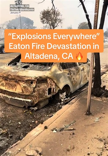Eaton Fire Devastation in Altadena, California