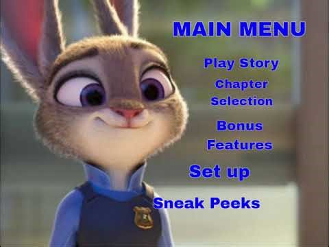 Zootopia 2 2025 dvd menu