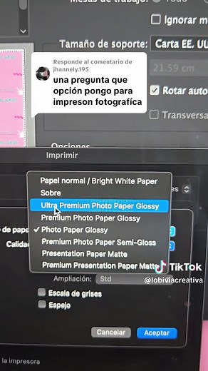 Configuración para Imprimir Papel Fotográfico en Epson L3250
