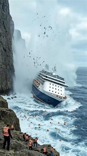 Stranded Cruise Liner After the Storm 🌊🚢