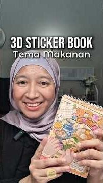 3D Sticker Book tema makanan
