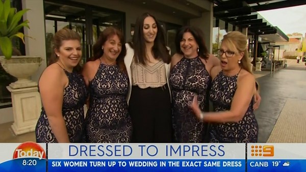 Women who wore the same dress to wedding speak about experience