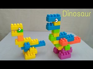 How to make a Dinosaur with Building Blocks/Building Blocks For Kids/Blocks Games/Dinosaur/Blocks/