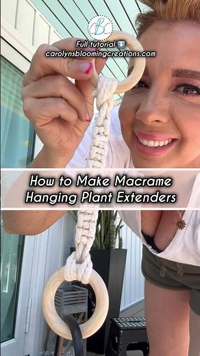 How to Make Macrame Hanging Plant Extenders